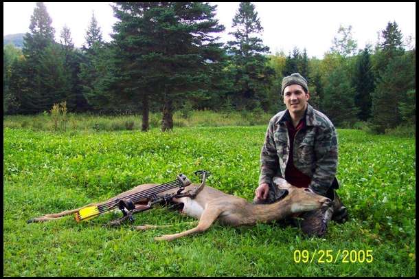 Nice doe shot about 80 yards from clover as she was making her way to it!