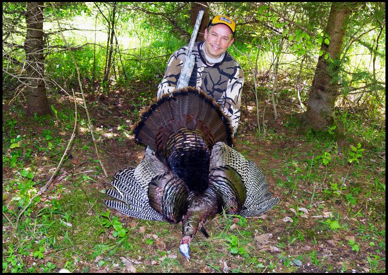 This big tom gave me a 10 yard shot in my orchard. He had a 9.5