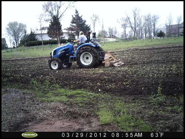 NH 45HP 4WD and 6' King Kutter tiller.