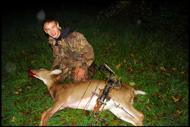 15 year old Pat Lefemine Jr. breaks the ice on opening weekend. 