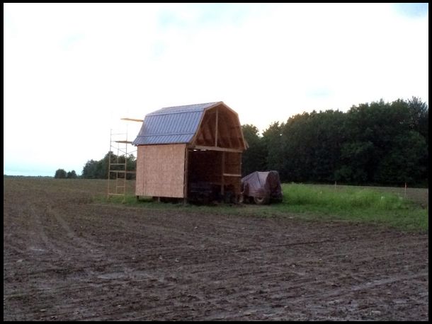 Metal roof completed