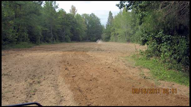 plowing 1 of 5 big plots