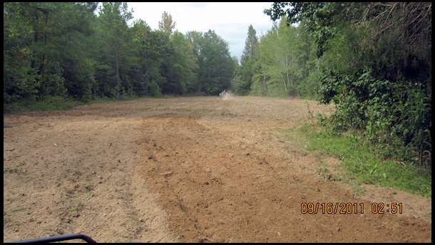 plowing 1 of 5 big plots