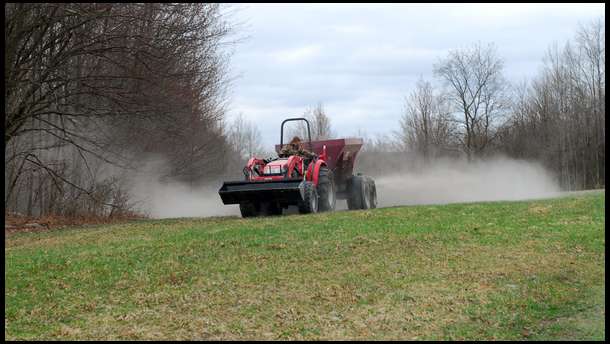 Liming a new field and future plot