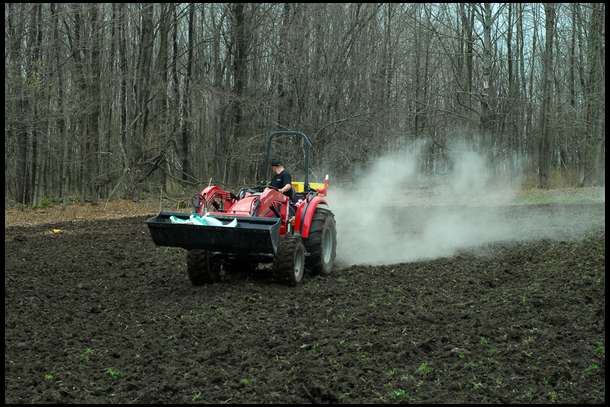 I fertilized with 200lbs of 19-19-19 according to the soil test. I also topped off with fast-acting lime. 